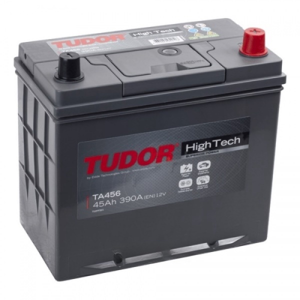 Батарея аккумуляторная TUDOR TA456 45А/ч 390А обратная полярн. стандартные (Европа) клеммы