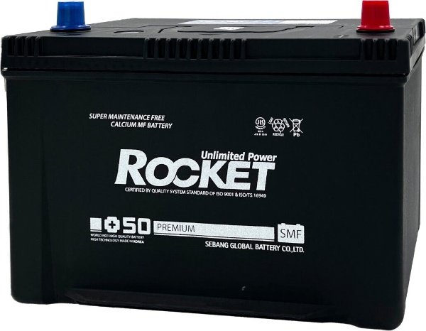 Батарея аккумуляторная ROCKET SMF125D31L 100А/ч 830А обратная полярн. выносные (Азия) клеммы