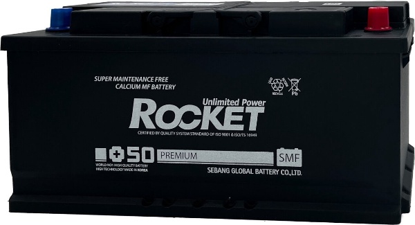 Батарея аккумуляторная ROCKET SMF110LL6 110А/ч 960А обратная полярн. стандартные (Европа) клеммы