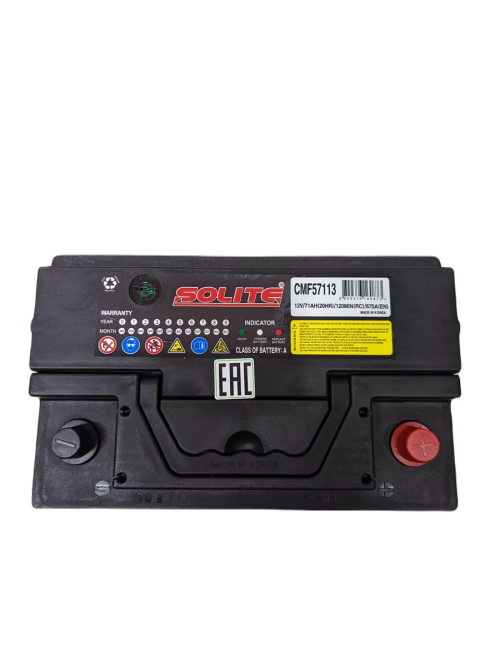 Батарея аккумуляторная Solite 57113 71А/ч 670А обратная полярн. стандартные (Европа) клеммы