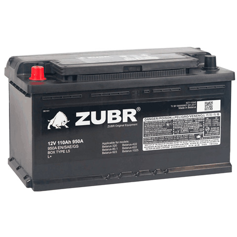 Аккумулятор ZUBR Ultra OE OE1101 пп 110 Ач 950 А 353х175х190 [L5X]