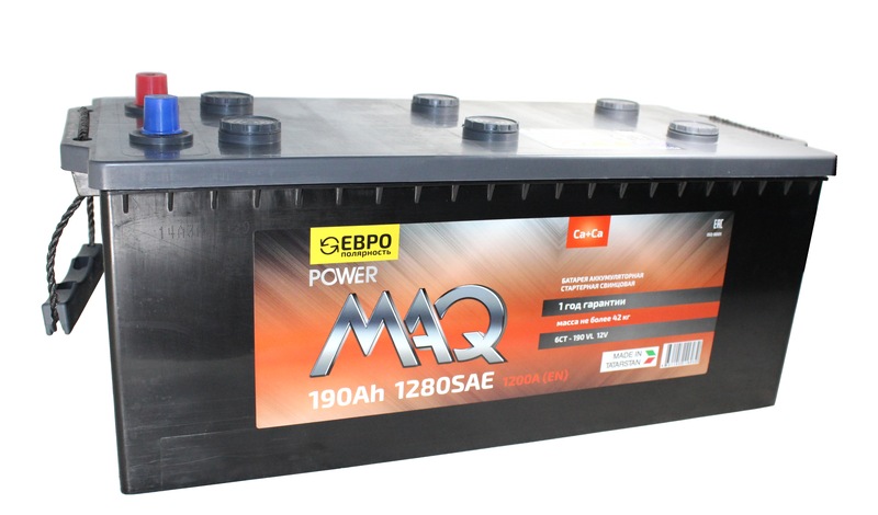 Аккумулятор PowerMAQ 6СТ-190 А/ч VLR о.п. евро [д512ш222в218/1200EN/1280SAE] [B]