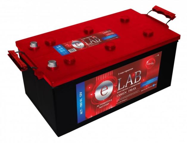 Аккумулятор E-LAB 6СТ-190 пп 190 Ач 1300 А 513х222х218 конус [D5(Тип B)]