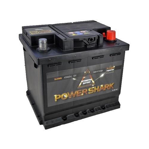 АВТОМОБИЛЬНЫЙ АККУМУЛЯТОР POWER SHARK 52.0 А.Ч.