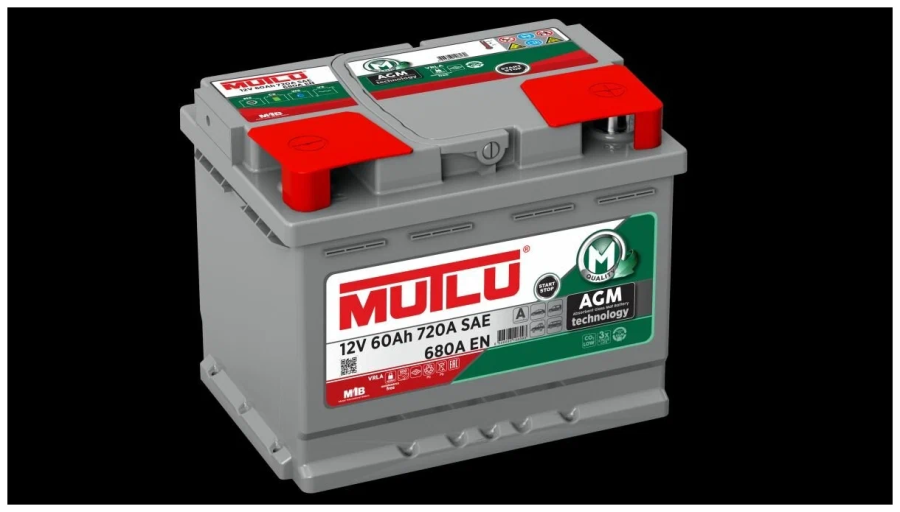 MUTLU AGM 60 Ah ОП EN 680A 242x175x190 L2.60.068.A