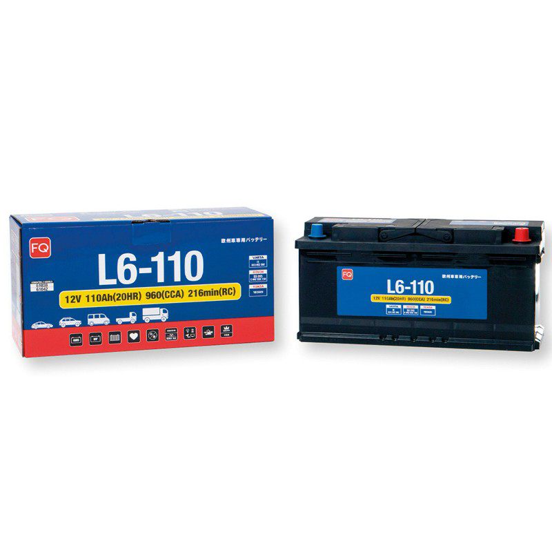 Батарея аккумуляторная FQ L6110 110А/ч 960А 12В обратная полярн. стандартные (Европа) клеммы