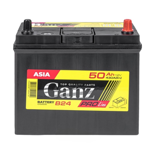 Аккумулятор GANZ G1150500 PRO-Line JIS 50 А/ч обратный R+ 240x129x220 B24 EN 430 А