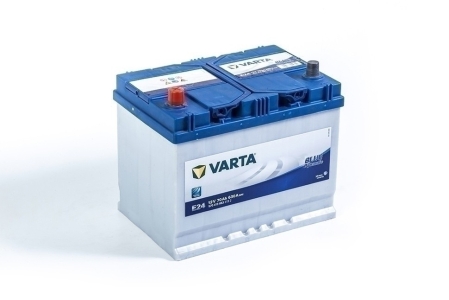 Аккумулятор легковой Varta Blue Dynamic E24 70 а/ч 630А Прямая полярность