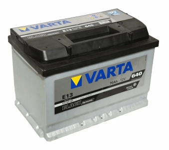 Аккумулятор легковой Varta Black Dynamic E13 70 а/ч 640А Обратная полярность